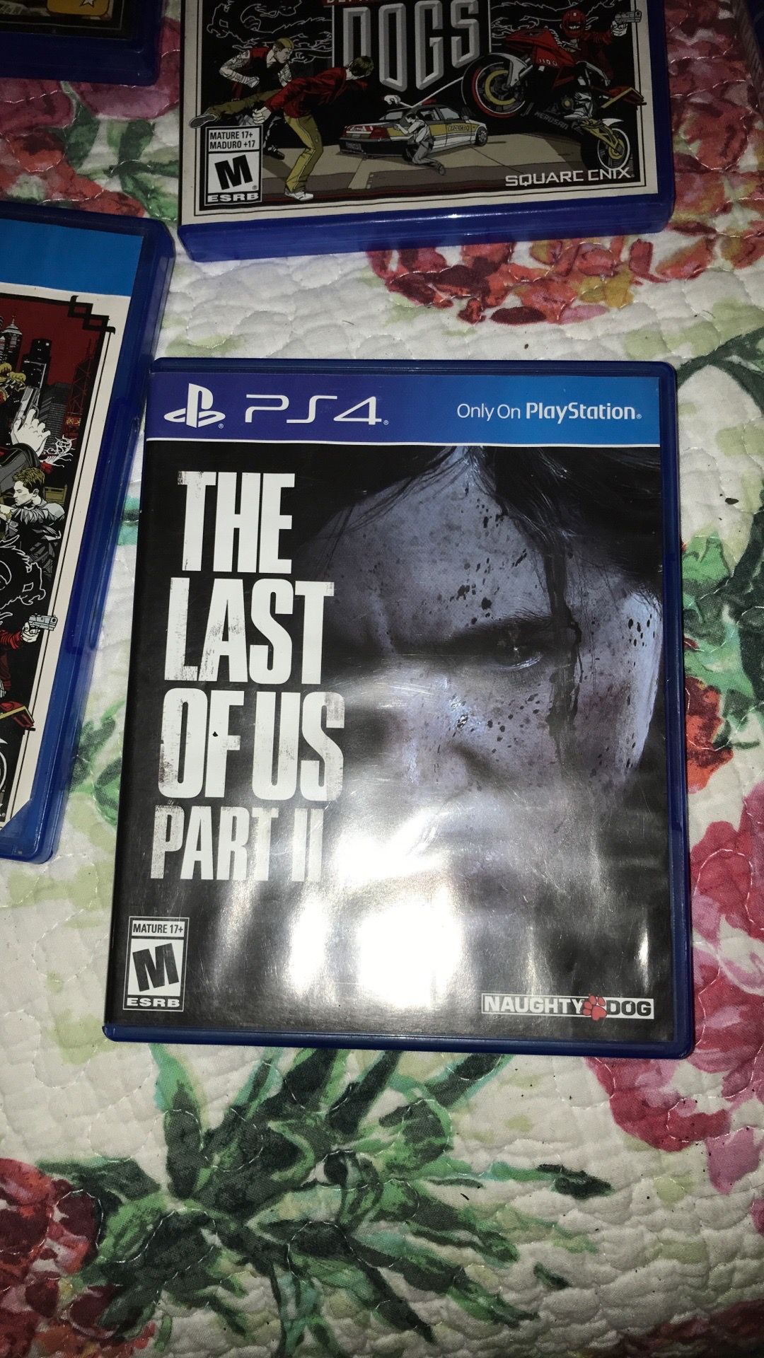 Four different PlayStation 4 games