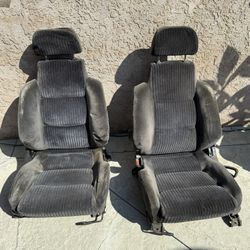(2) 1988 Honda Prelude SI Seats Driver And Front Passenger Fabric Seats - Cars- Project Car Vehicle Parts 