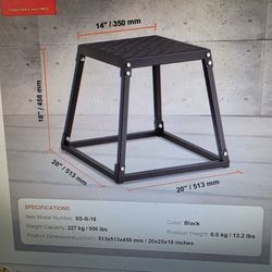 New Plyometric jump box 18"