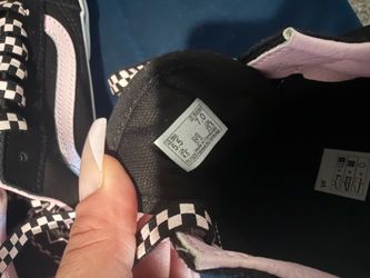 Black with pink vans