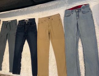 Lot of 4 Boys Pants Levi's U.S. Polo Size 12