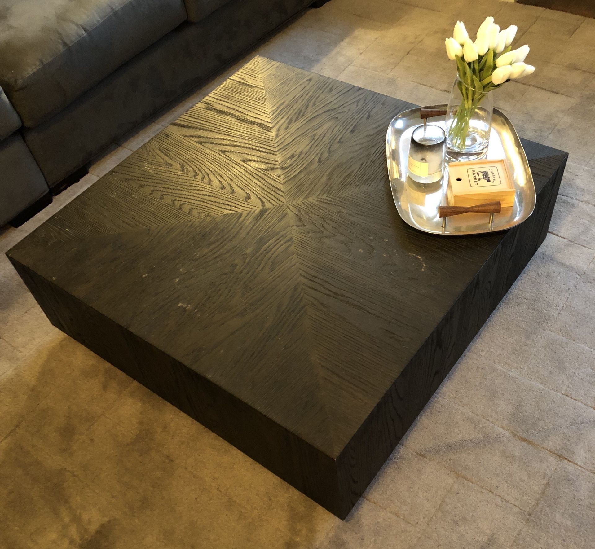 Restoration hardware 2024 square coffee table