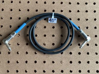 1/4” TS Angle to 1/4” TS Angle Instrumental Cable Live Wire Cable – Made in USA 40 Inches 