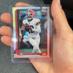 Shedeur Sanders RC Refractor Topps 2025