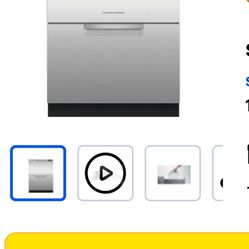 Double Drawer, Dishwasher Fisher And Paykel 24”  