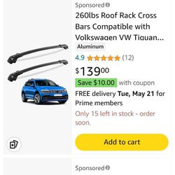 2022 VW Taos Cargo roof rack