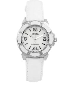 DEDIA Lily L White Silver Diamond Watch