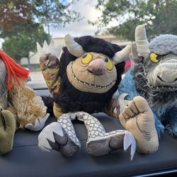 Where the Wild Things Are Plush Toy Set of 3 – Moishe, Bernard, Tzippy – Maurice Sendak

