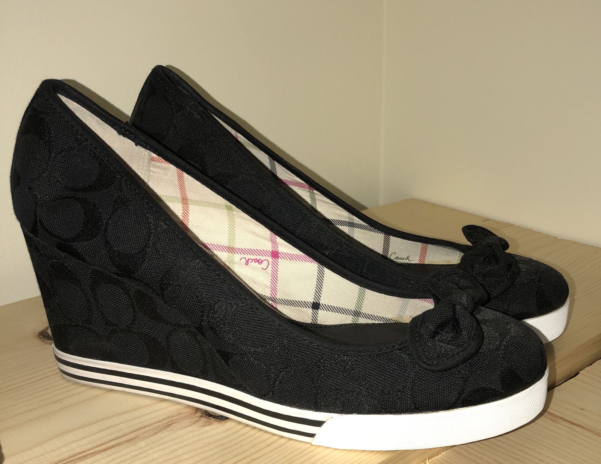 Size 11M Coach wedges