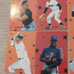 Set Of Eight Vintage 1989 Major League Baseball All-Stars