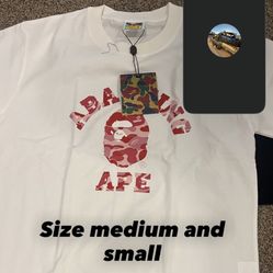 Size Small And Medium Bape Shirt 