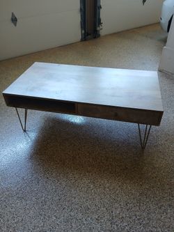 Mid-Century Coffee Table with Hairpin Legs
