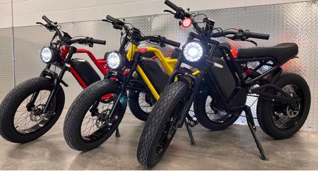 New! Electric Bike, 1500 W, 40mph, Akez E-bike, Black, Red, Blue, Yellow, Free Delivery 🚚 + Lock 🔐