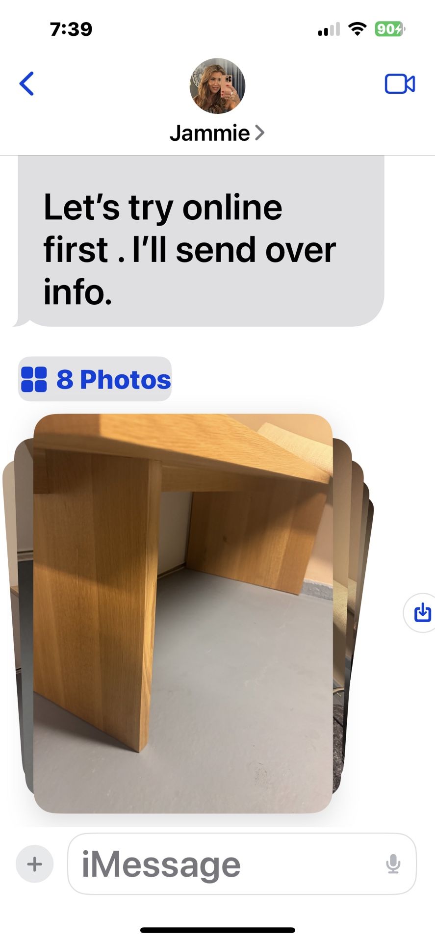 Beautiful Wood Table Can Be Used As A Dining Table or Or Desk