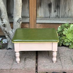 Petite Vintage Storage Stool