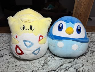2 pokemon squishmallows togepi & pilpup