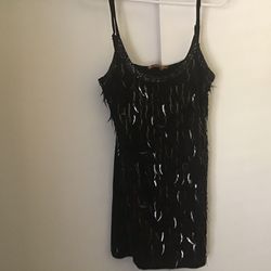 Black Dressy /sparkly Sleeveless Top- Very Cute