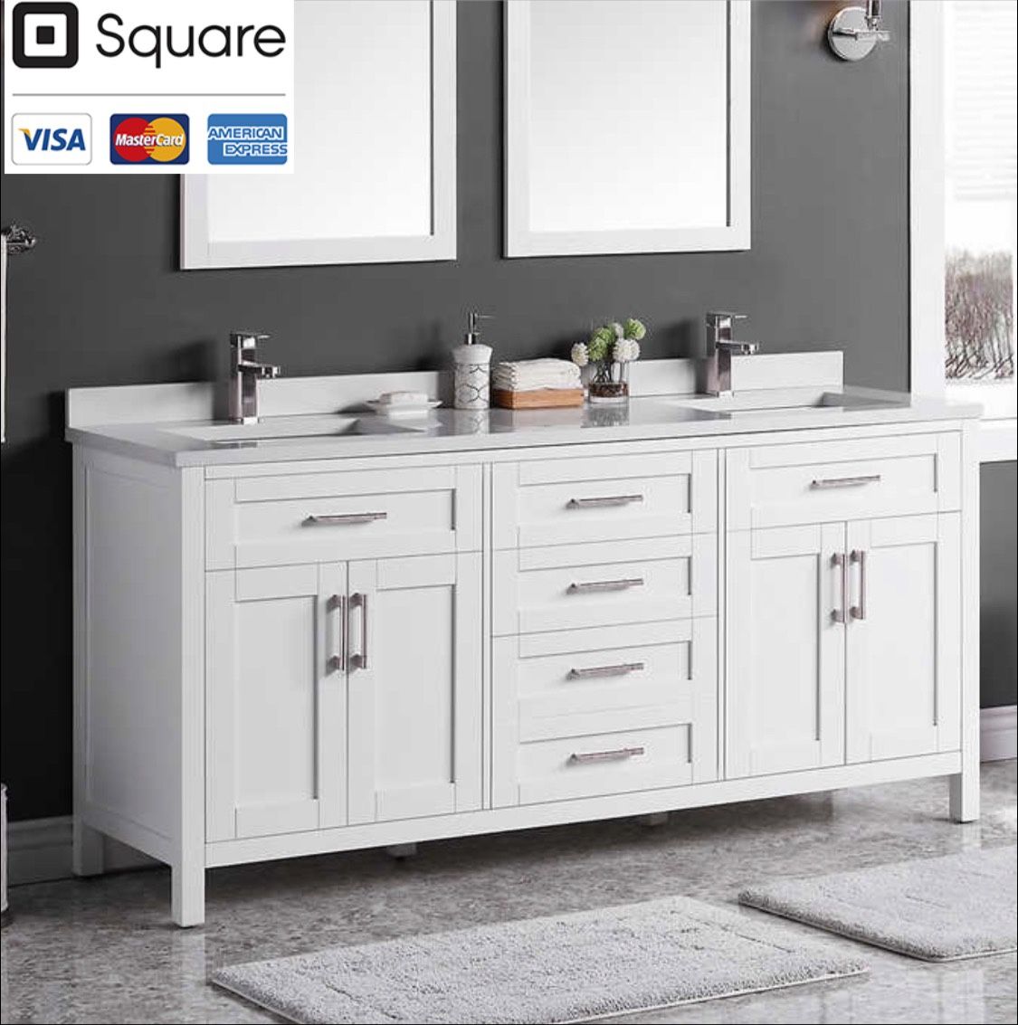 Lakeview 72" Vanity by OVE - New in box