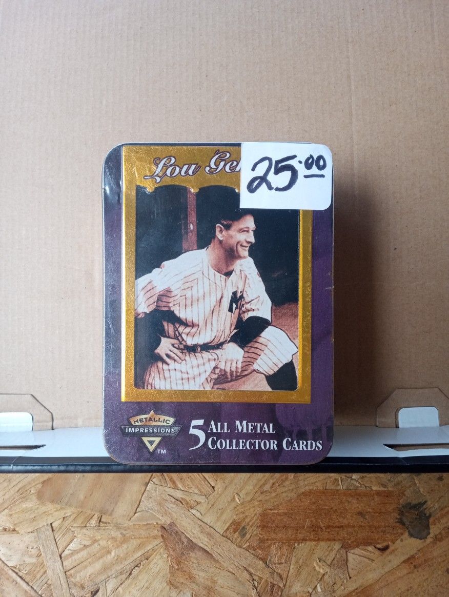 ⚾🏆Lou Gehrig "Metallic Impressions" Metal Inserts 🏆⚾