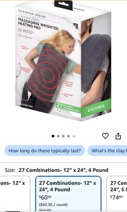 Calming Heat Massaging Vibrations Weighted Heating Pad