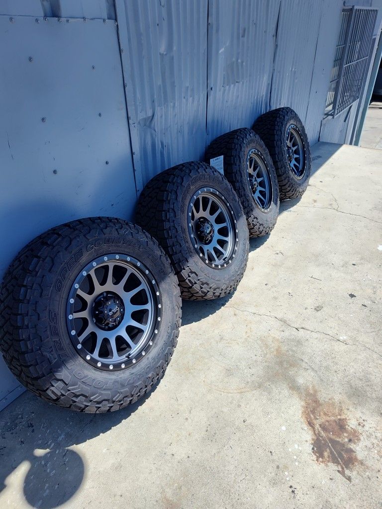 17x9+0 Wheels 6x139.7 And Toyo RT Tires New