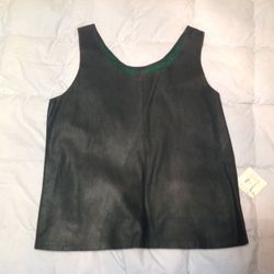 Vintage VIZYON Leather Tank Top