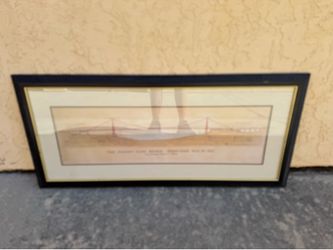 The Golden Gate Bridge Dedication May 27th 1937  18" x 41"