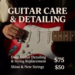 Guitar, Bass & Ukulele Maintenance Kit (Cleaning + String Replacement)