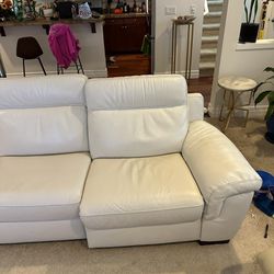 White/Off White Sofa