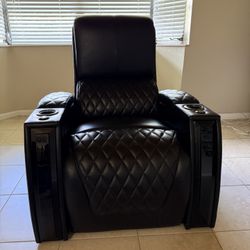 Leather Reclining Theater Chair