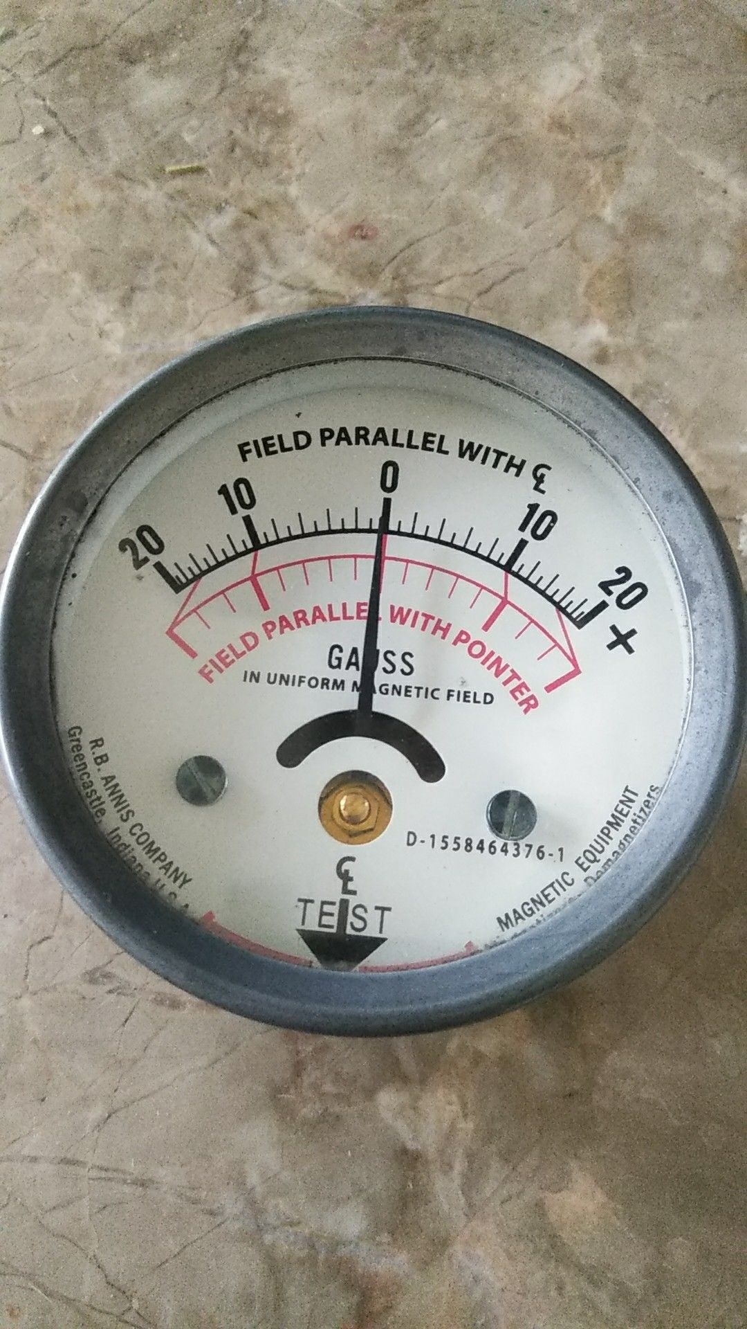 RB Annis Co. Parallel Field with Pointer Gauss for Sale in