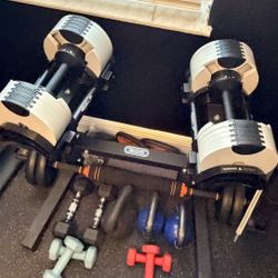 Nuobell Adjustments Dumbbells 5-50 Lbs With Stand 
