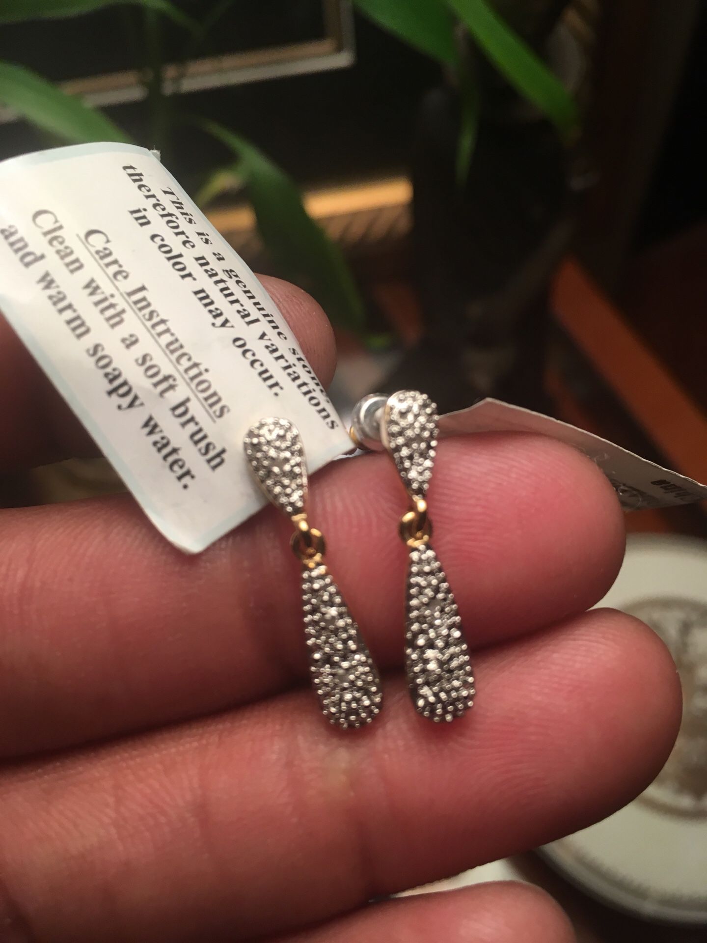 Diamond Pieced Earrings