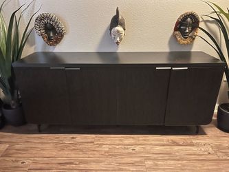 Flutted media console cabinet - YES IT’S AVAILABLE