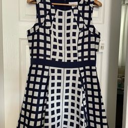 Jessica Simpson Dress - Evening Blue/White - Size 14