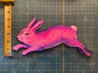 Pink Rabbit Art