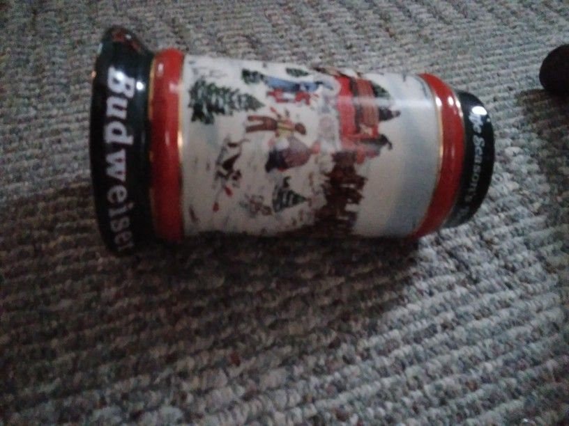 Budwieser Christmas Stein 