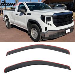 Fits 2019-2025 Silverado Sierra 1500 2500 3500 Standard Cab Window Visors In-Channel