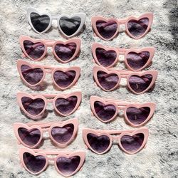 11 New Heart Shaped SunGlasses 