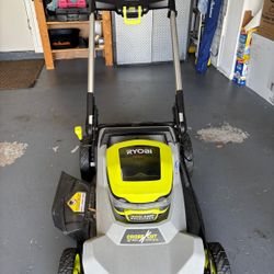 Ryobi self propelled electric lawnmower 