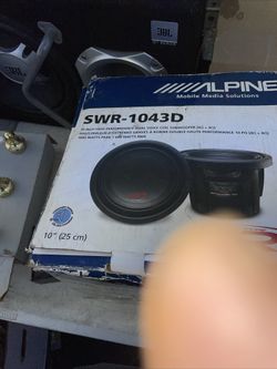 Alpine SWR-1043D 10” Woofer New