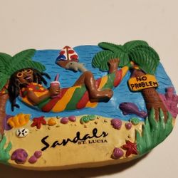 St. Luccia Caribbean.. No Problem.  Magnet 