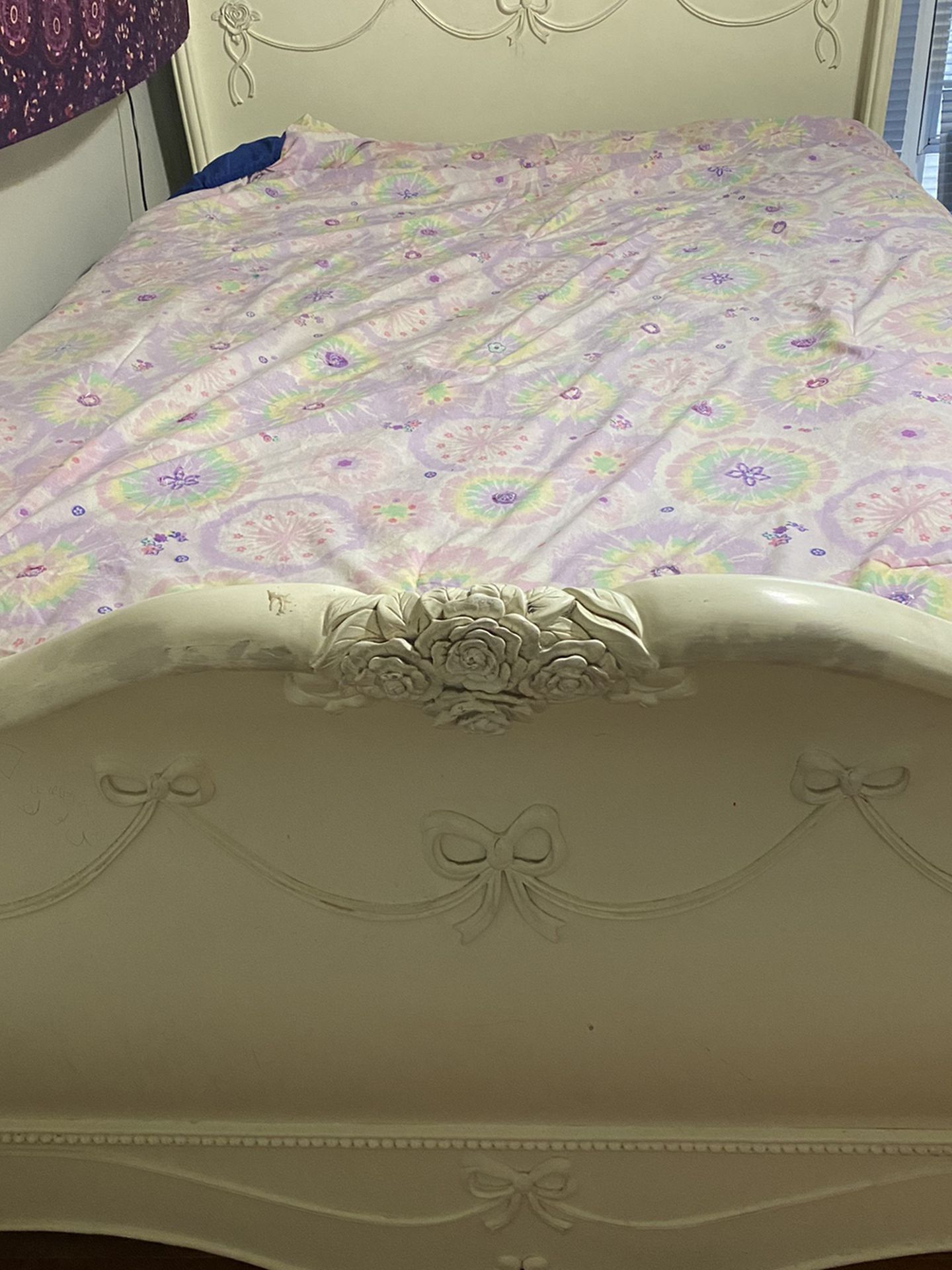 Disney Princess Full Size Bed with Trundle Bed Solid Wood - 8 pieces