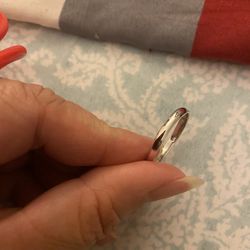 Real 925 Sterling Silver Simple Wedding Band Size 11