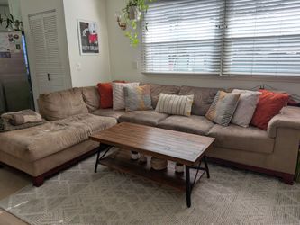 Couch with Left facing chaise lounge