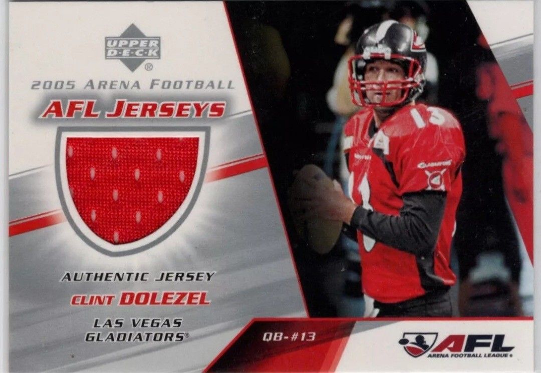 2005 Upper Deck Arena Football AFL Jerseys Clint Dolezel #CD-J