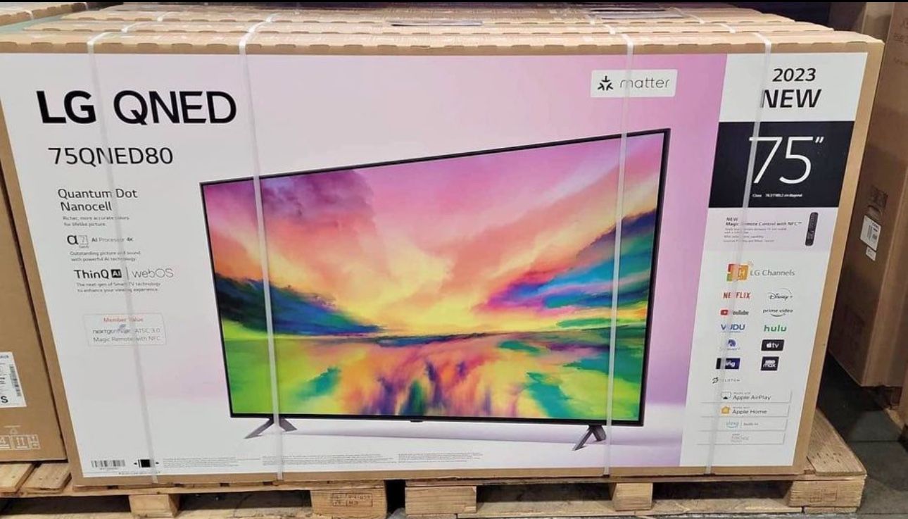 75”LG QNED80 4K SMART TV