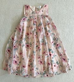 H&M Girls Floral Print Sleeveless Lined Chiffon Dress Size 6