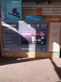Hisense QLED tv inteligente de 58 pulgadas de Roku.
