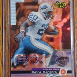 Barry Sanders UD Ionix FX 1999 Insert Detroit Lions P8 